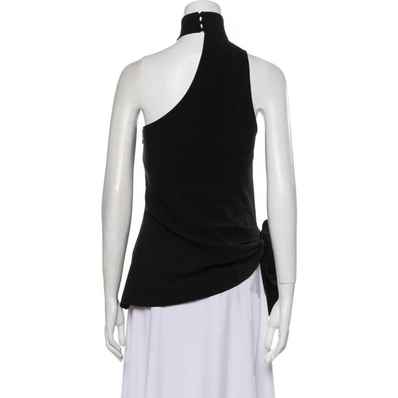 Cinq À Sept Leah Black Asymmetric Top - Picture 3 of 7
